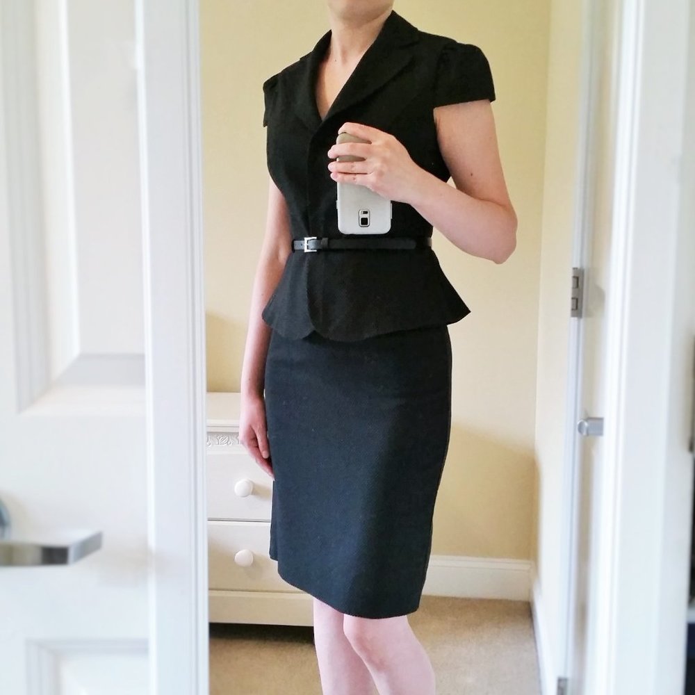 SALE Skirt and jacket set, career skirt set, sz S